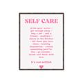 Picture of Pink Self Care _GroupedProduct_Rectangle_Portrait_Canvas_Framed_
