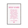 Picture of Pink Self Care _GroupedProduct_Rectangle_Portrait_Canvas_Framed_
