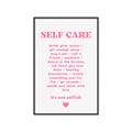 Picture of Pink Self Care _GroupedProduct_Rectangle_Portrait_Canvas_Framed_