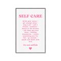 Picture of Pink Self Care _GroupedProduct_Rectangle_Portrait_Canvas_Framed_