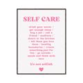 Picture of Pink Self Care _GroupedProduct_Rectangle_Portrait_Canvas_Framed_