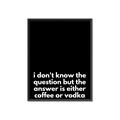 Picture of Coffee or Vodka _GroupedProduct_Rectangle_Portrait_Canvas_Framed_