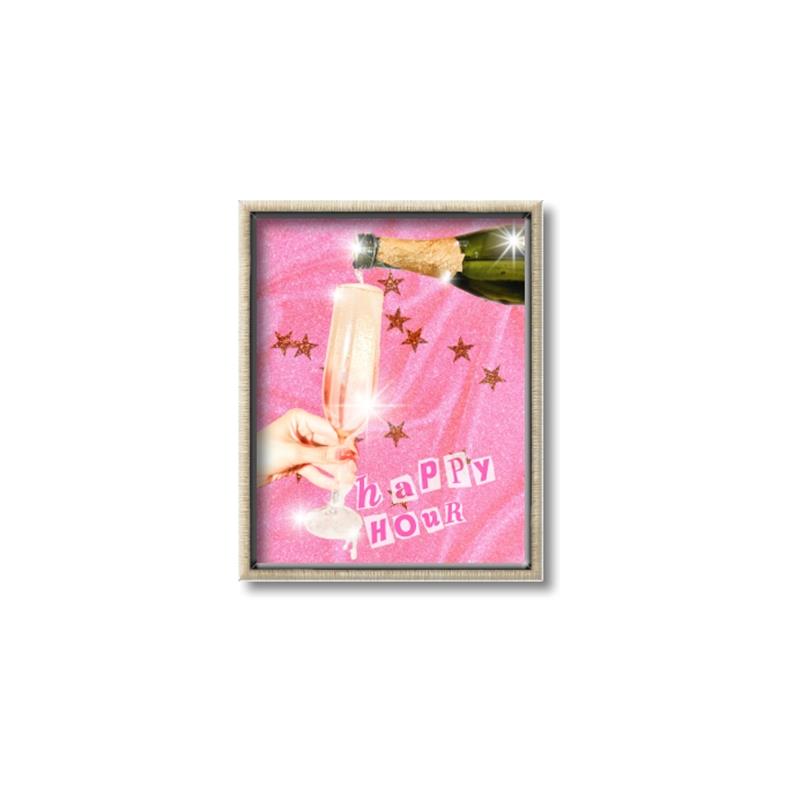 Picture of Happy Hour Champagne _GroupedProduct_Rectangle_Portrait_Canvas_Framed_