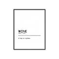 Picture of Quote Wine Hug _GroupedProduct_Rectangle_Portrait_Canvas_Framed_
