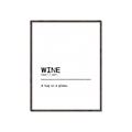 Picture of Quote Wine Hug _GroupedProduct_Rectangle_Portrait_Canvas_Framed_