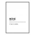 Picture of Quote Wine Hug _GroupedProduct_Rectangle_Portrait_Canvas_Framed_
