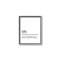 Picture of Quote Gin Question _GroupedProduct_Rectangle_Portrait_Canvas_Framed_