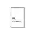 Picture of Quote Gin Question _GroupedProduct_Rectangle_Portrait_Canvas_Framed_