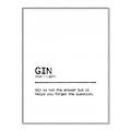 Picture of Quote Gin Question _GroupedProduct_Rectangle_Portrait_Canvas_Framed_
