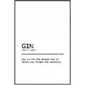 Picture of Quote Gin Question _GroupedProduct_Rectangle_Portrait_Canvas_Framed_