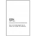 Picture of Quote Gin Question _GroupedProduct_Rectangle_Portrait_Canvas_Framed_