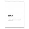 Picture of Quote Beer Stories _GroupedProduct_Rectangle_Portrait_Canvas_Framed_
