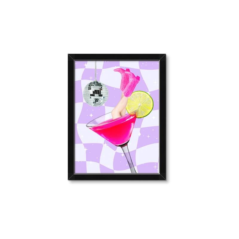 Picture of Disco Martini _GroupedProduct_Rectangle_Portrait_Framed_Matted_