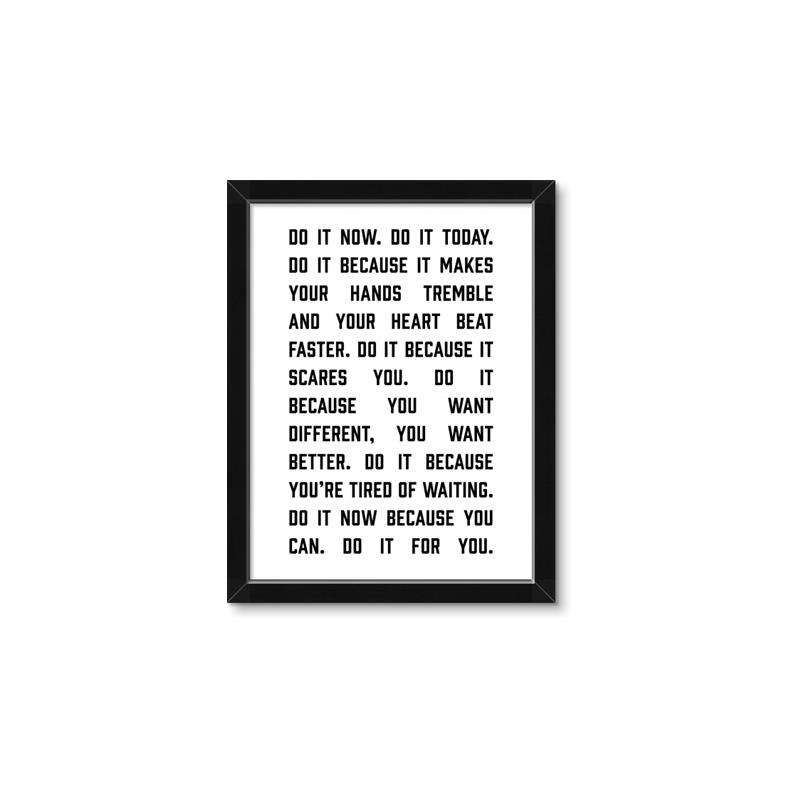 Picture of Do It Now _GroupedProduct_Rectangle_Portrait_Framed_Matted_