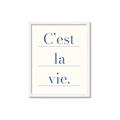 Picture of C'est La Vie II _GroupedProduct_Rectangle_Portrait_Framed_Matted_