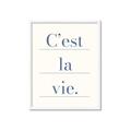 Picture of C'est La Vie II _GroupedProduct_Rectangle_Portrait_Framed_Matted_