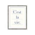 Picture of C'est La Vie II _GroupedProduct_Rectangle_Portrait_Framed_Matted_