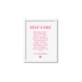 Picture of Pink Self Care _GroupedProduct_Rectangle_Portrait_Framed_Matted_