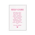 Picture of Pink Self Care _GroupedProduct_Rectangle_Portrait_Framed_Matted_