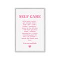 Picture of Pink Self Care _GroupedProduct_Rectangle_Portrait_Framed_Matted_