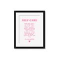Picture of Pink Self Care _GroupedProduct_Rectangle_Portrait_Framed_Matted_