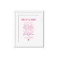 Picture of Pink Self Care _GroupedProduct_Rectangle_Portrait_Framed_Matted_