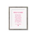 Picture of Pink Self Care _GroupedProduct_Rectangle_Portrait_Framed_Matted_