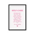 Picture of Pink Self Care _GroupedProduct_Rectangle_Portrait_Framed_Matted_