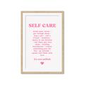 Picture of Pink Self Care _GroupedProduct_Rectangle_Portrait_Framed_Matted_