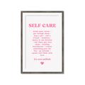 Picture of Pink Self Care _GroupedProduct_Rectangle_Portrait_Framed_Matted_