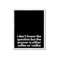 Picture of Coffee or Vodka _GroupedProduct_Rectangle_Portrait_Framed_Matted_