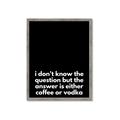 Picture of Coffee or Vodka _GroupedProduct_Rectangle_Portrait_Framed_Matted_