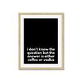 Picture of Coffee or Vodka _GroupedProduct_Rectangle_Portrait_Framed_Matted_