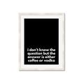 Picture of Coffee or Vodka _GroupedProduct_Rectangle_Portrait_Framed_Matted_