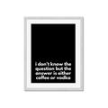 Picture of Coffee or Vodka _GroupedProduct_Rectangle_Portrait_Framed_Matted_