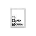 Picture of Tequila Te Amo _GroupedProduct_Rectangle_Portrait_Framed_Matted_