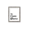 Picture of Tequila Te Amo _GroupedProduct_Rectangle_Portrait_Framed_Matted_