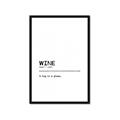 Picture of Quote Wine Hug _GroupedProduct_Rectangle_Portrait_Framed_Matted_