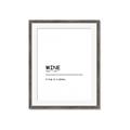 Picture of Quote Wine Hug _GroupedProduct_Rectangle_Portrait_Framed_Matted_