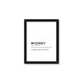 Picture of Quote Whiskey Censored _GroupedProduct_Rectangle_Portrait_Framed_Matted_