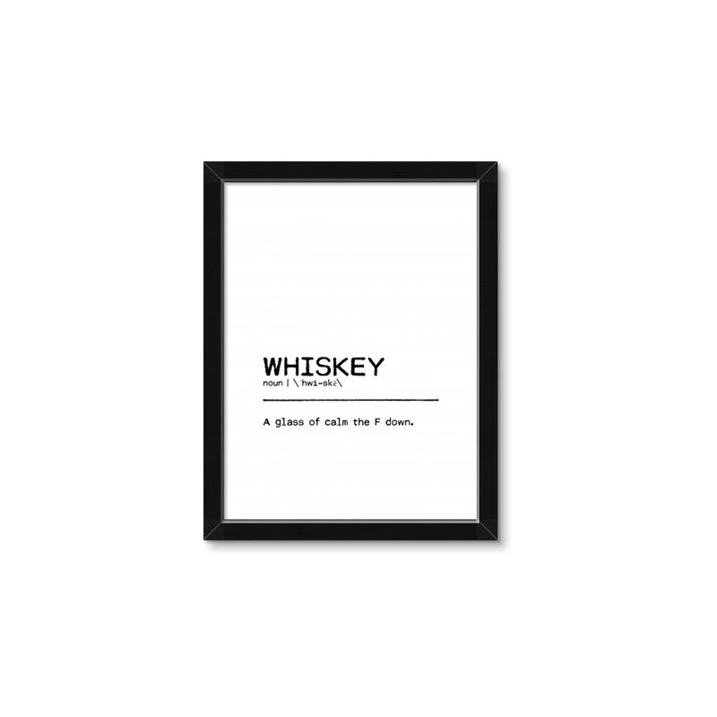 Picture of Quote Whiskey Censored _GroupedProduct_Rectangle_Portrait_Framed_Matted_