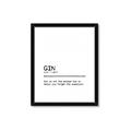 Picture of Quote Gin Question _GroupedProduct_Rectangle_Portrait_Framed_Matted_