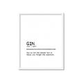 Picture of Quote Gin Question _GroupedProduct_Rectangle_Portrait_Framed_Matted_
