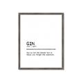 Picture of Quote Gin Question _GroupedProduct_Rectangle_Portrait_Framed_Matted_