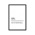 Picture of Quote Gin Question _GroupedProduct_Rectangle_Portrait_Framed_Matted_
