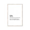 Picture of Quote Gin Question _GroupedProduct_Rectangle_Portrait_Framed_Matted_