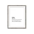 Picture of Quote Gin Question _GroupedProduct_Rectangle_Portrait_Framed_Matted_