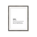 Picture of Quote Gin Question _GroupedProduct_Rectangle_Portrait_Framed_Matted_