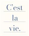 Picture of C'est La Vie II _GroupedProduct_Rectangle_Portrait_Unframed_Print_Only_