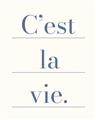 Picture of C'est La Vie II _GroupedProduct_Rectangle_Portrait_Unframed_Print_Only_